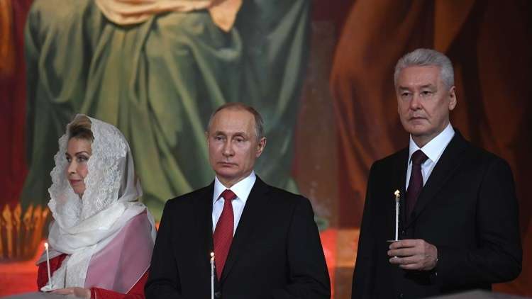 بوتين يهنئ المسيحيين الأرثوذكس بعيد الفصح المجيد