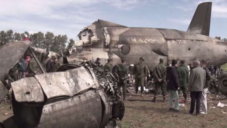 مقتل 257 شخصا بتحطم طائرة عسكرية جزائرية