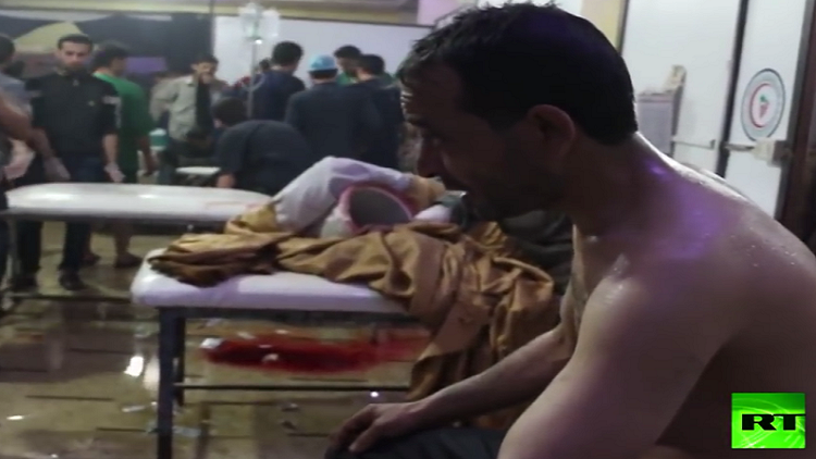 فيديو بشأن التزوير في تصوير الهجوم الكيميائي في دوما السورية