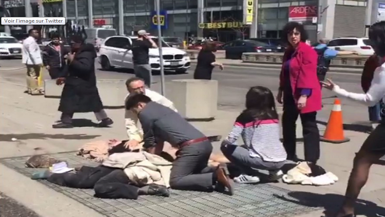 لحظة اعتقال منفذ عملية الدهس في تورونتو