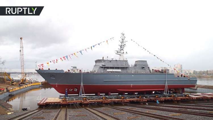 سفينة حربية روسية جديدة تدخل الخدمة