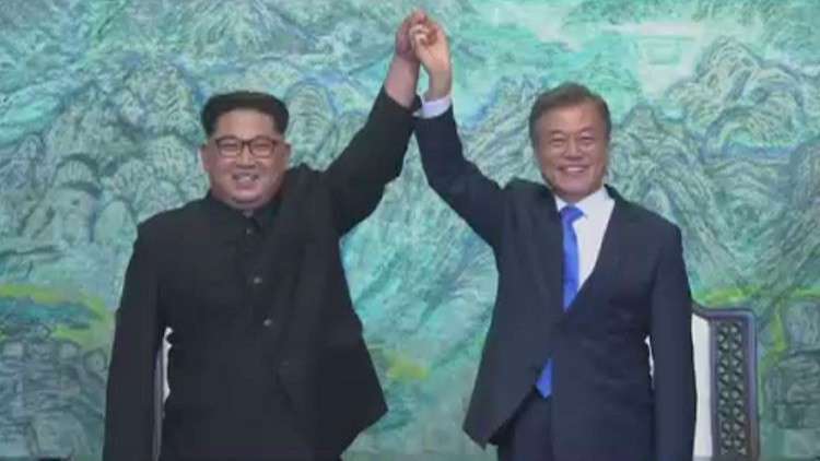 زعيما الكوريتين يعلنان سلاما بين البلدين