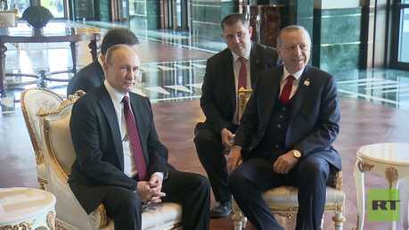 لقاء بوتين وأردوغان في أنقرة