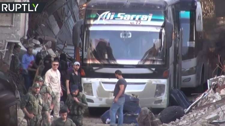 بدء التحضيرات لخروج المسلحين من مخيم اليرموك 