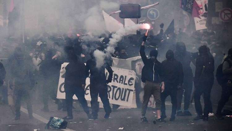 توقيف أكثر من 100 مشاغب خلال عيد العمال في باريس