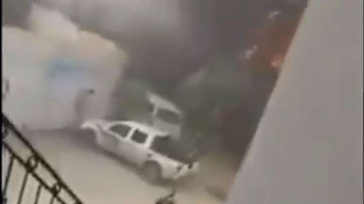 لقطات من داخل مقر اللجنة العليا للانتخابات بليبيا أثناء هجوم إرهابي