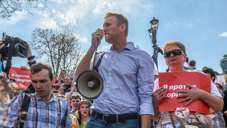 إطلاق سراح المعارض الروسي نافالني بعد اعتقاله في مظاهرة غير مرخصة