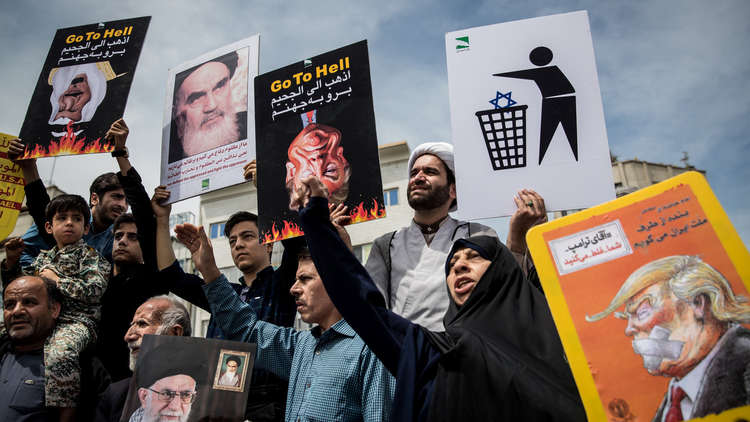 إيران.. مسيرات حاشدة تندد بالسياسة الأمريكية تجاه الاتفاق النووي