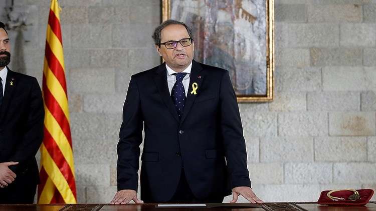 رئيس كاتالونيا الجديد يرفض القسم بالولاء لملك إسبانيا