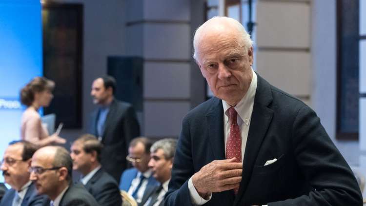 دمشق تسلم دي ميستورا قائمة مرشحيها للجنة الدستورية