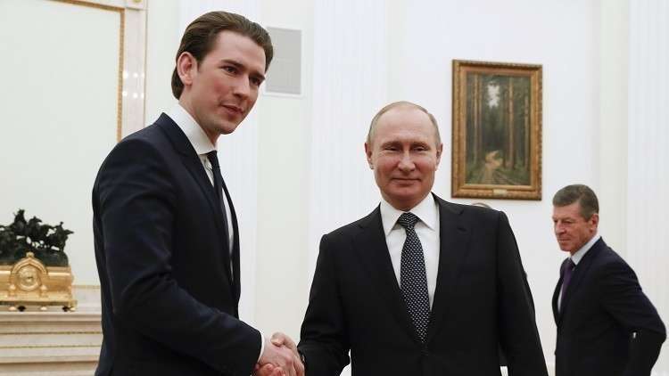 بوتين في زيارة عمل إلى النمسا 