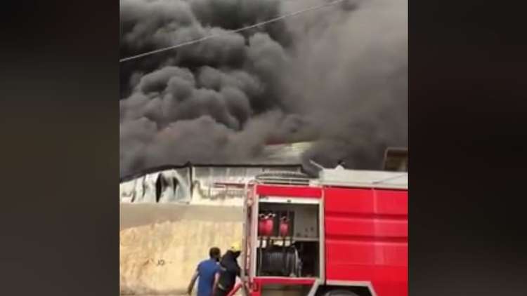 اندلاع حريق كبير وسط بغداد