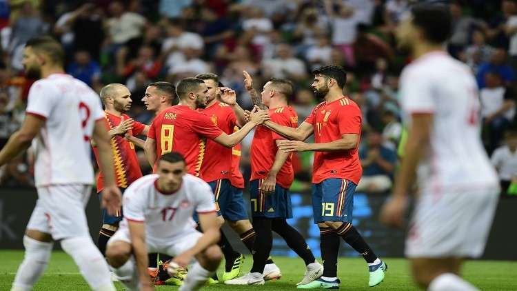 تونس تنهي استعداداتها للمونديال بخسارة مشرفة أمام إسبانيا