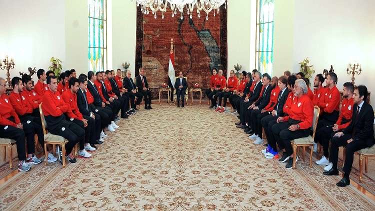 المنتخب المصري يبدأ رحلته باتجاه روسيا