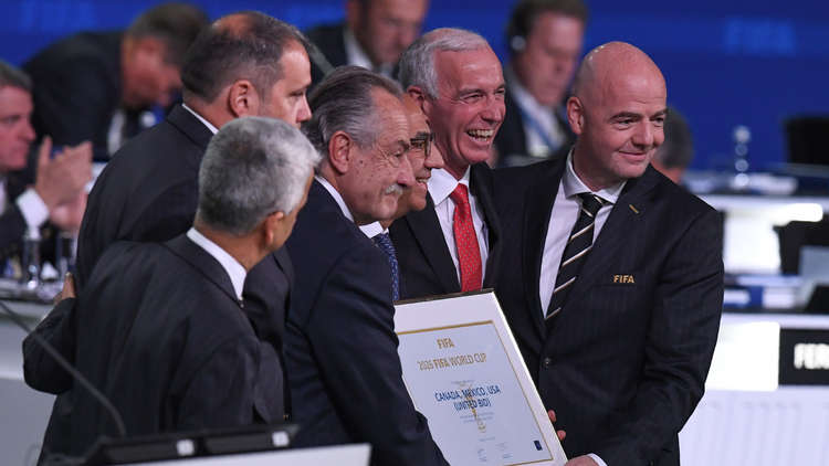 الملف الثلاثي "أمريكا وكندا والمكسيك" يفوز باستضافة مونديال 2026