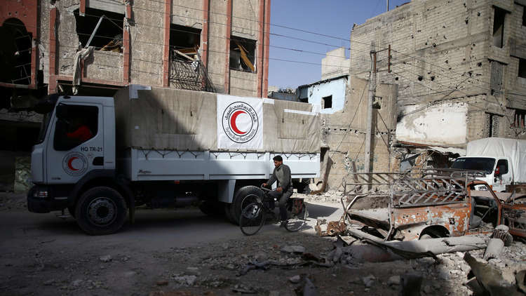 مساعدات أممية عاجلة تصل جنوب دمشق