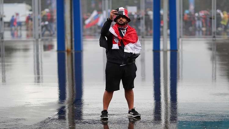 أمطار غزيرة تسبق موقعة روسيا ومصر 