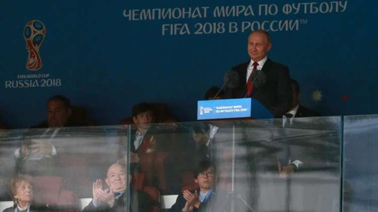 رد فعل بوتين على نتيجة مباراة روسيا ومصر