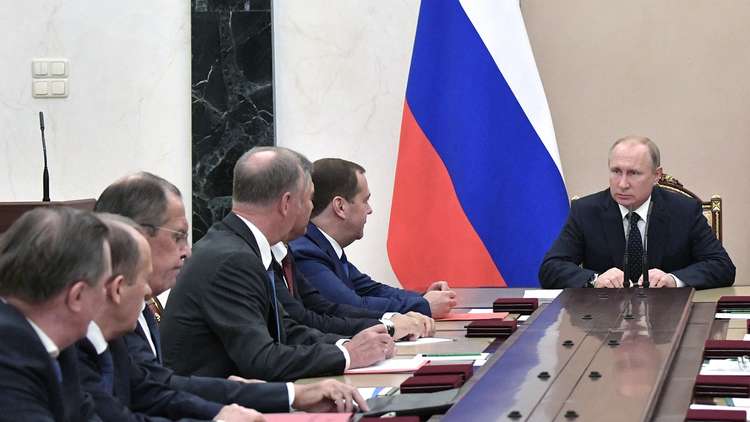 بوتين يترأس اجتماع مجلس الأمن الروسي