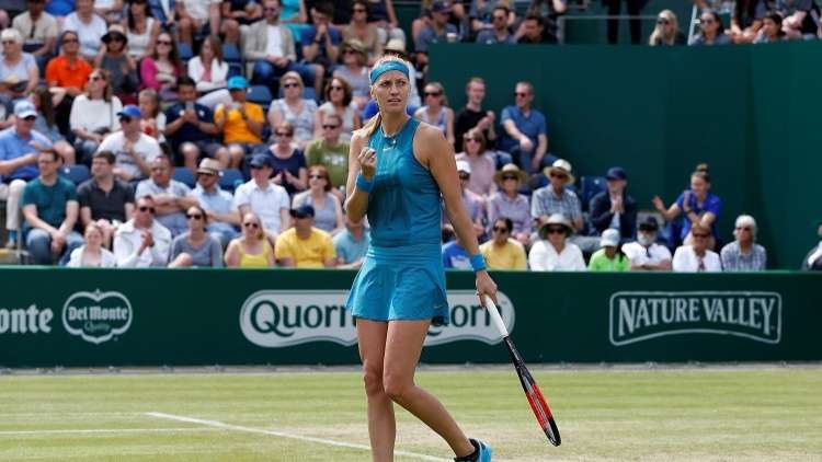 كفيتوفا تقترب من الدفاع عن لقب بطلة دورة برمنغهام