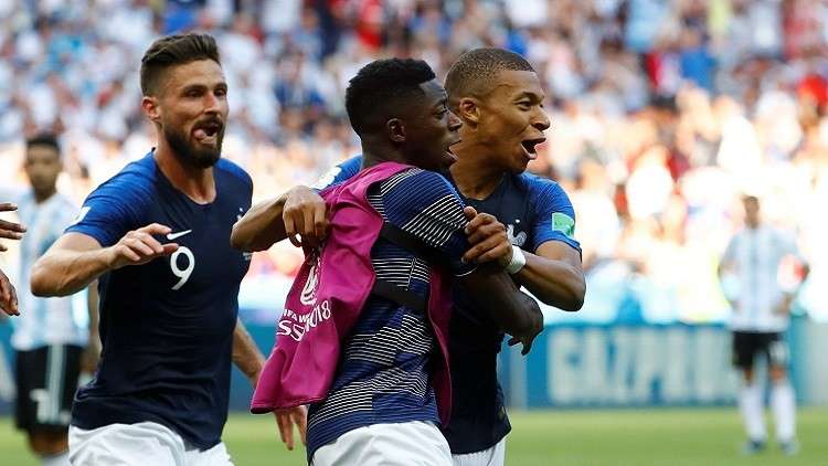 فرنسا تتغلب على الأرجنتين في مباراة غزيرة الأهداف 