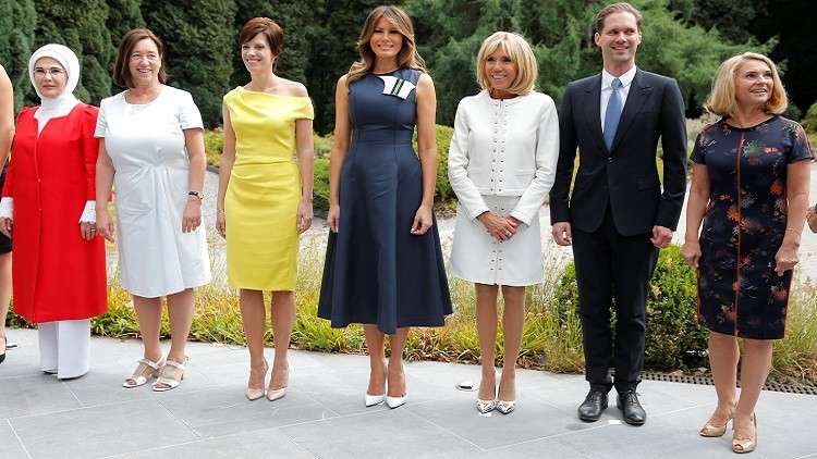 "زوج" رئيس وزراء لوكسمبورغ في صورة مع زوجات زعماء الناتو