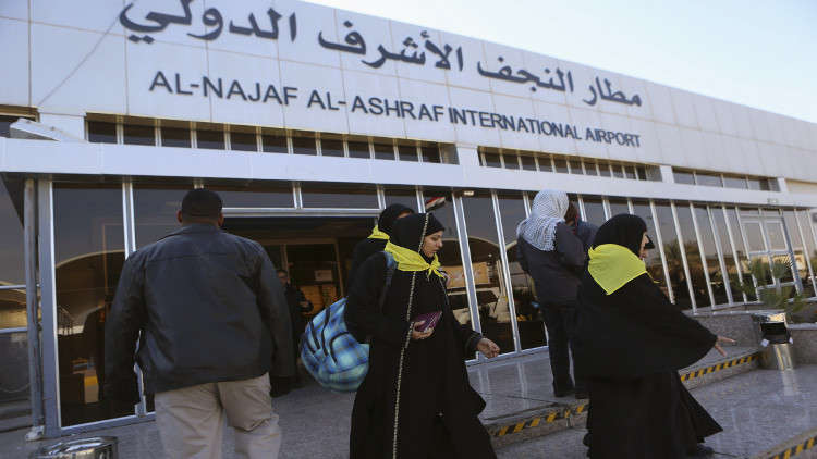 رفع حظر التجوال عن النجف واستئناف الحركة الجوية في مطارها بعد خروج المحتجين منه