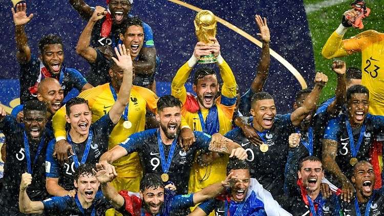 فرنسا بطلة لمونديال روسيا 2018