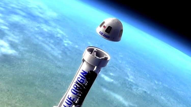 "Blue Origin" تختبر نظام طوارئ صاروخ نيو شيبرد