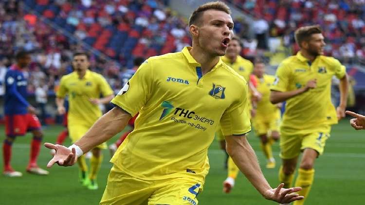 روستوف يتغلب على تسيسكا موسكو في عقر داره