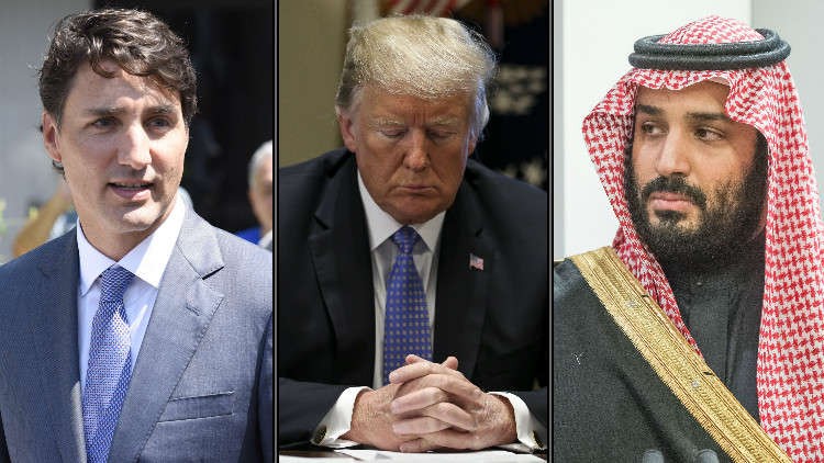 الولايات المتحدة بين السعودية وكندا