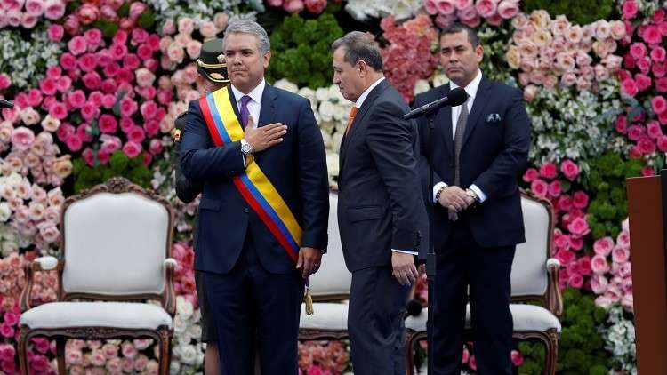 تنصيب إيفان دوكيه رئيسا جديدا لكولومبيا