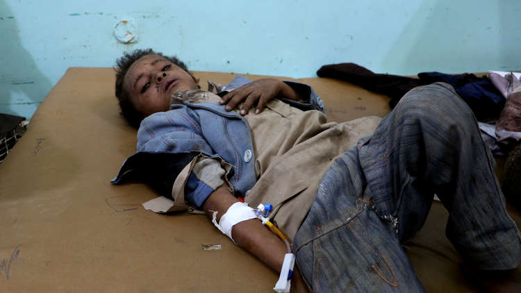 مصادر طبية: مقتل عشرات الأطفال بغارة للتحالف العربي في صعدة باليمن