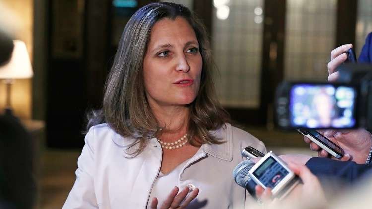 اتصال هاتفي بين وزيرة الخارجية الكندية ونظيرها السعودي