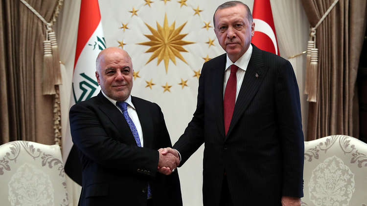 أردوغان للعبادي: العراق سيحصل على كامل حصته المائية