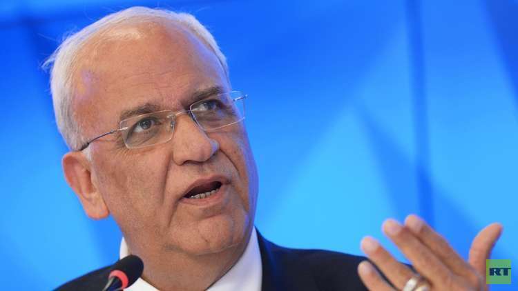 عريقات يطالب المجتمع الدولي بفرض عقوبات على إسرائيل