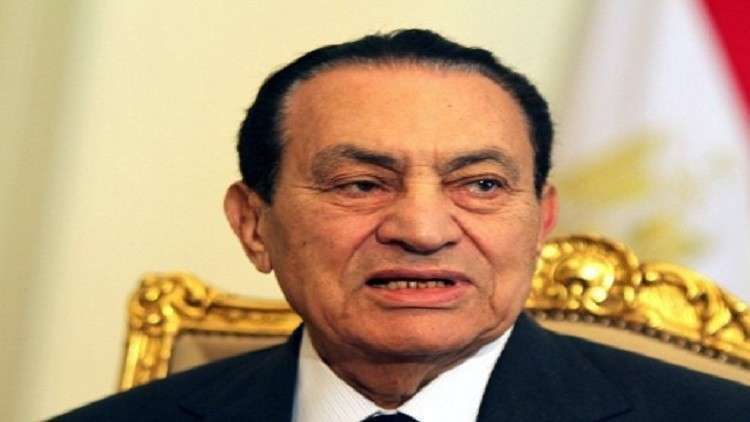 أحدث صورة للرئيس المصري الأسبق حسني مبارك  