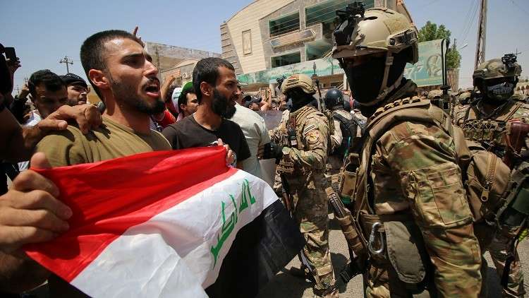 الأمن العراقي يطلق الرصاص الحي لتفريق متظاهري البصرة