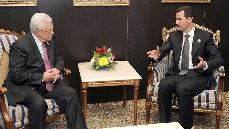 الرئيس الفلسطيني يبعث برسالة للرئيس السوري بشار الأسد