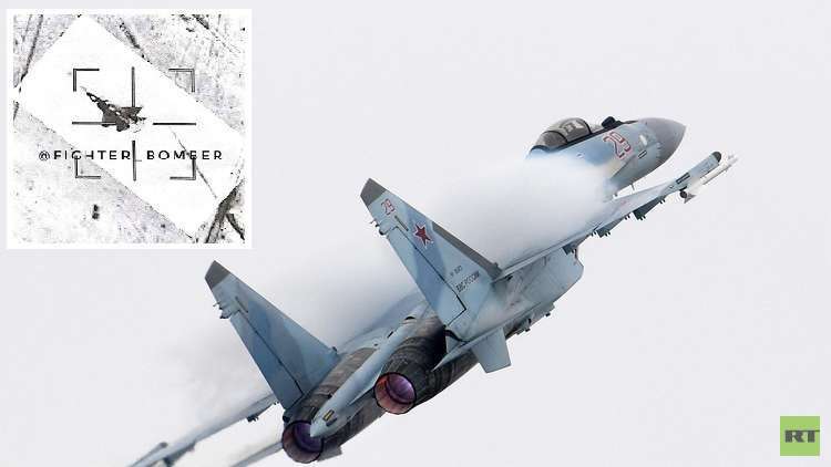طائرة شبح أمريكية "إف - 22"  في مصيدة مقاتلة روسية من طراز "سو - 35 إس"!