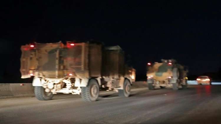 دخول رتل تركي ليلا إلى محافظة إدلب