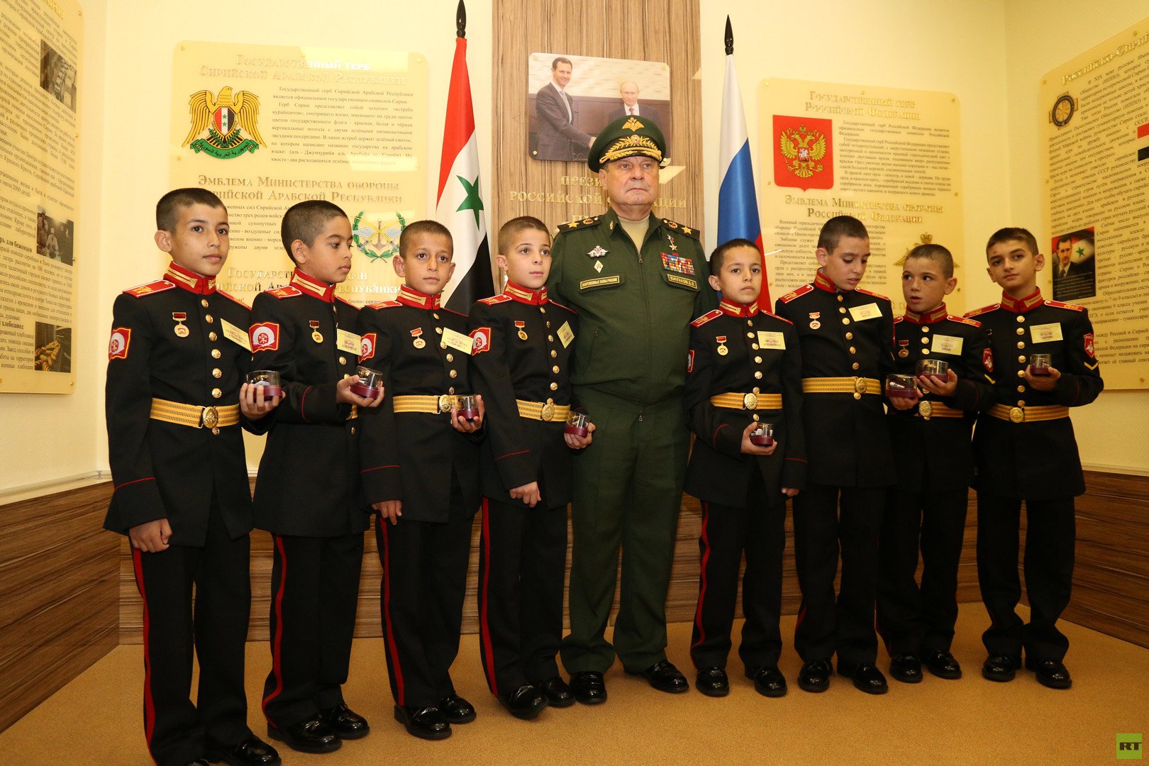 أول دفعة من الأطفال السوريين تلتحق بالأكاديمية العسكرية في سان بطرسبورغ