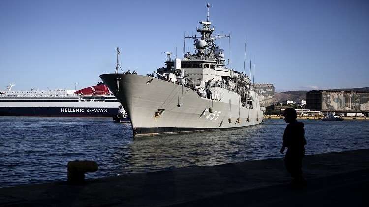  القوات البحرية التركية تعترض فرقاطة يونانية شرق المتوسط