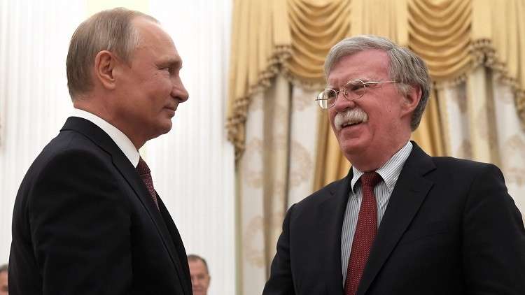 الكرملين: بوتين يستقبل بولتون غدا الثلاثاء