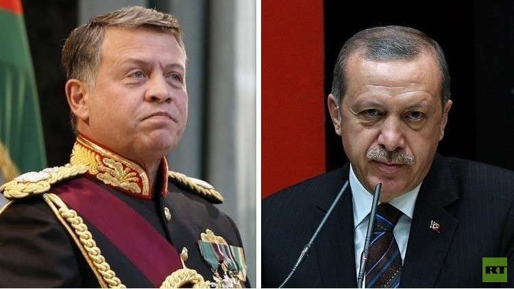 أردوغان يهاتف الملك عبد الله الثاني