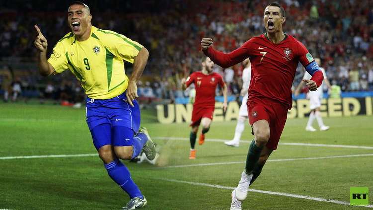 فيغو يجيب عن سؤال محير.. من هو أفضل مهاجم كريستيانو البرتغالي أم رونالدو البرازيلي؟؟