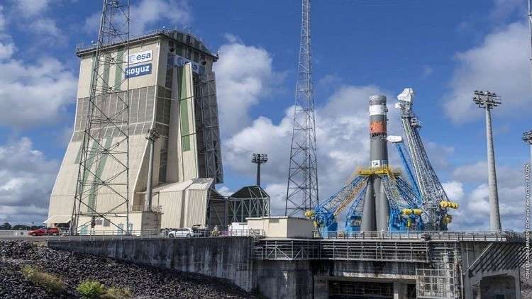 صاروخ روسي يحمل قمرا أوروبيا إلى الفضاء