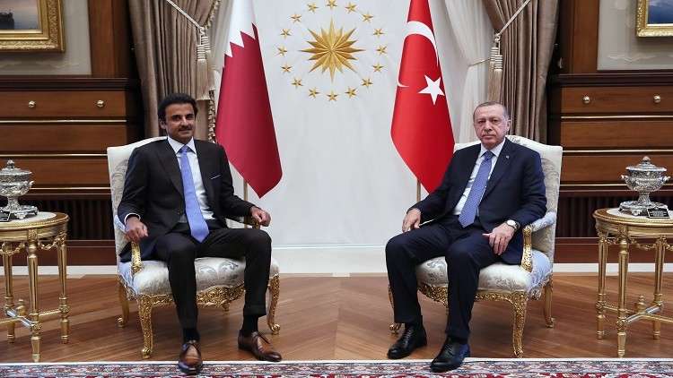 أمير قطر يزور أردوغان
