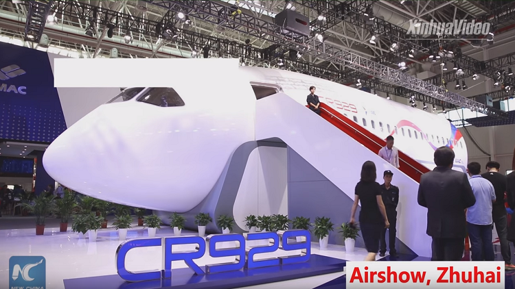 النموذج الأولي لطائرة الركاب الصينية الروسية المشتركة  CR929