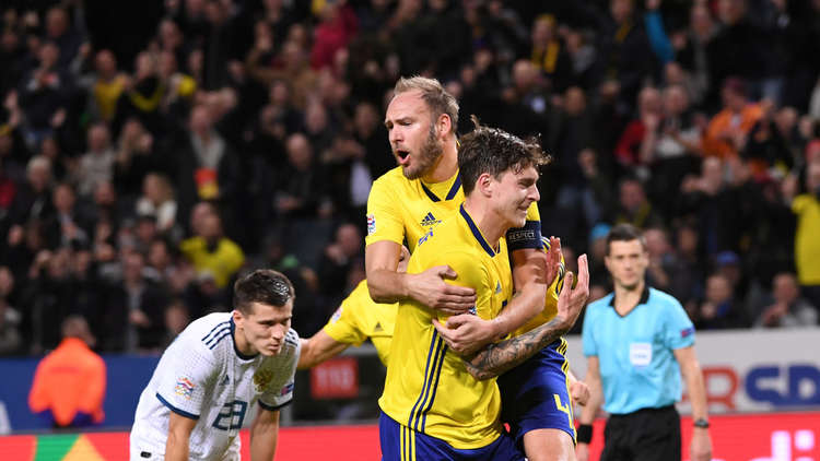 السويد تهزم روسيا وتلحق بركب المتأهلين لنصف نهائي دوري الأمم